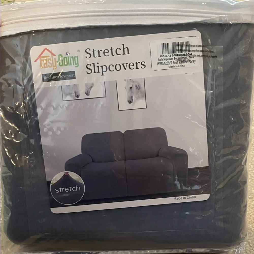 Dark Gray Stretch Slipcovers